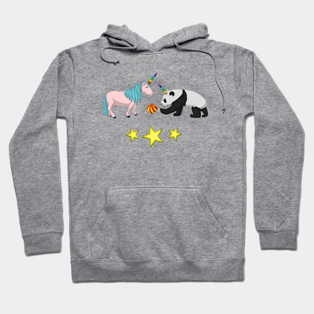 Pandicorn meets Unicorn Hoodie by Astrablink7